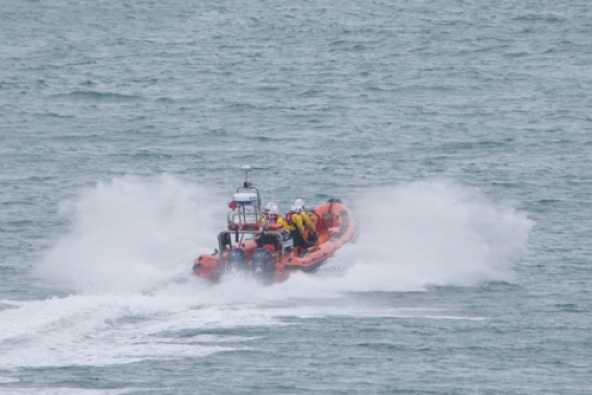 10 July 2023 - 11:54:30
An RNLI shout  for the Atlantic class ILB out to beyond the Mew Stone to assist a stricken motor boat.
------------------
Dart RNLI Atlantic ILB out on a shout